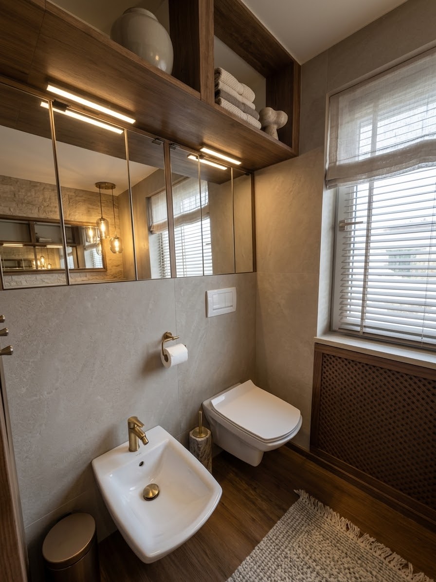 KI-generierter Gestaltungsvorschlag für WC und Bidet